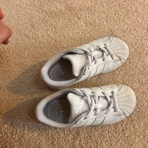 Adidas Kids superstar all white